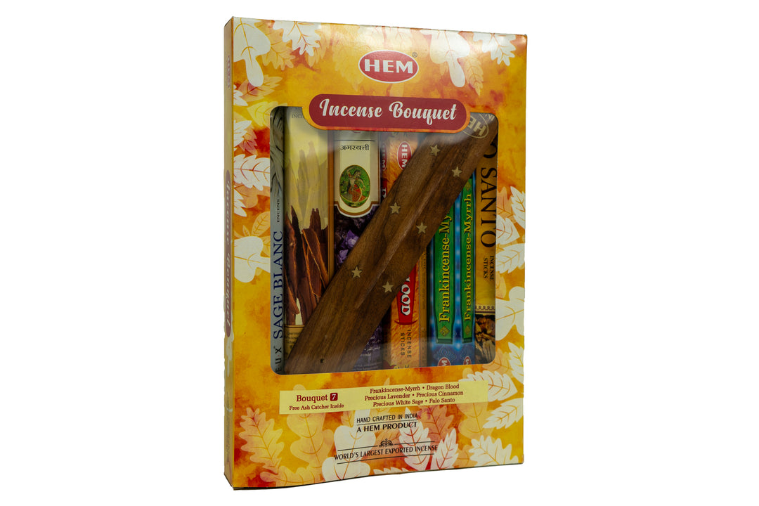HEM Incense Bouquet of Assorted Fragrances #7 & Free Holder | 120 Sticks