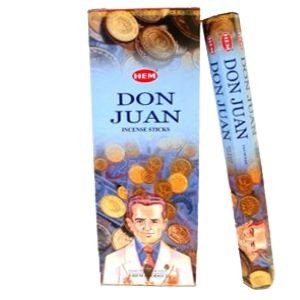 Wholesale HEM Don Juan Incense Sticks | 1 Case (48 Boxes - 120 Sticks Each) - Incense Gallery