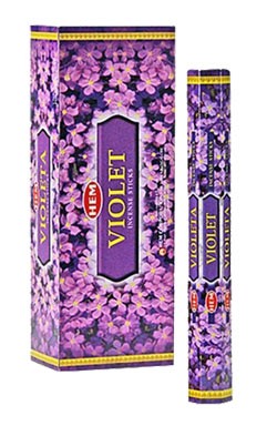 Wholesale HEM Violet Incense Sticks | 1 Case (48 Boxes - 120 Sticks Each)