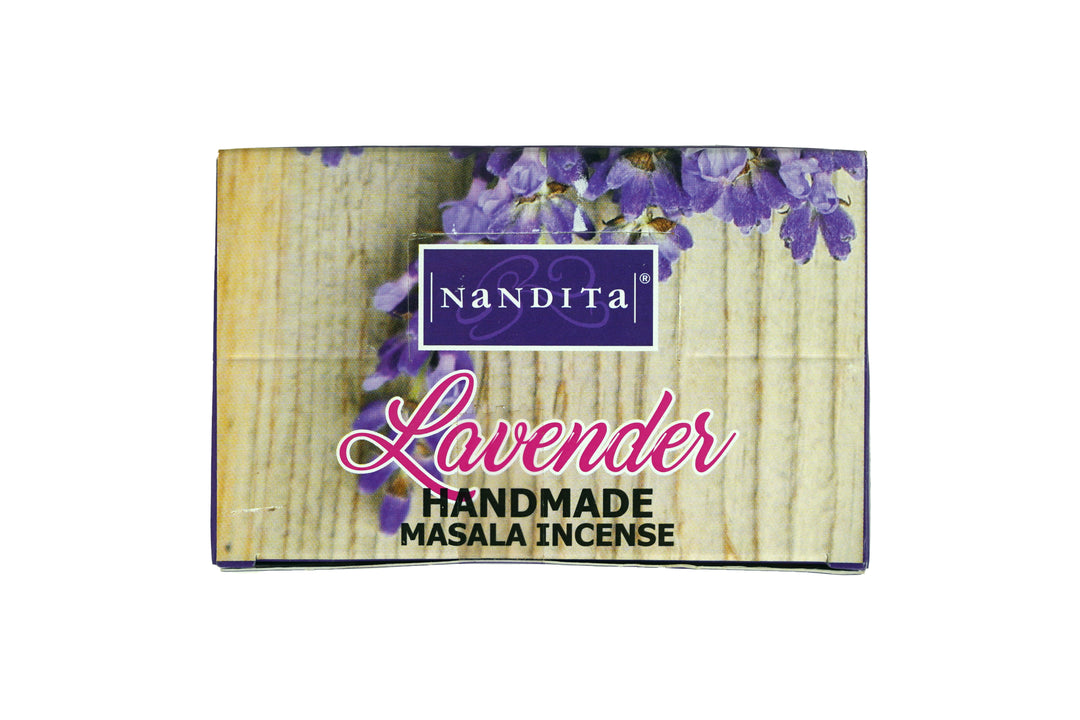Nandita Lavender Incense Sticks | 120 Sticks | Free Ash Catcher