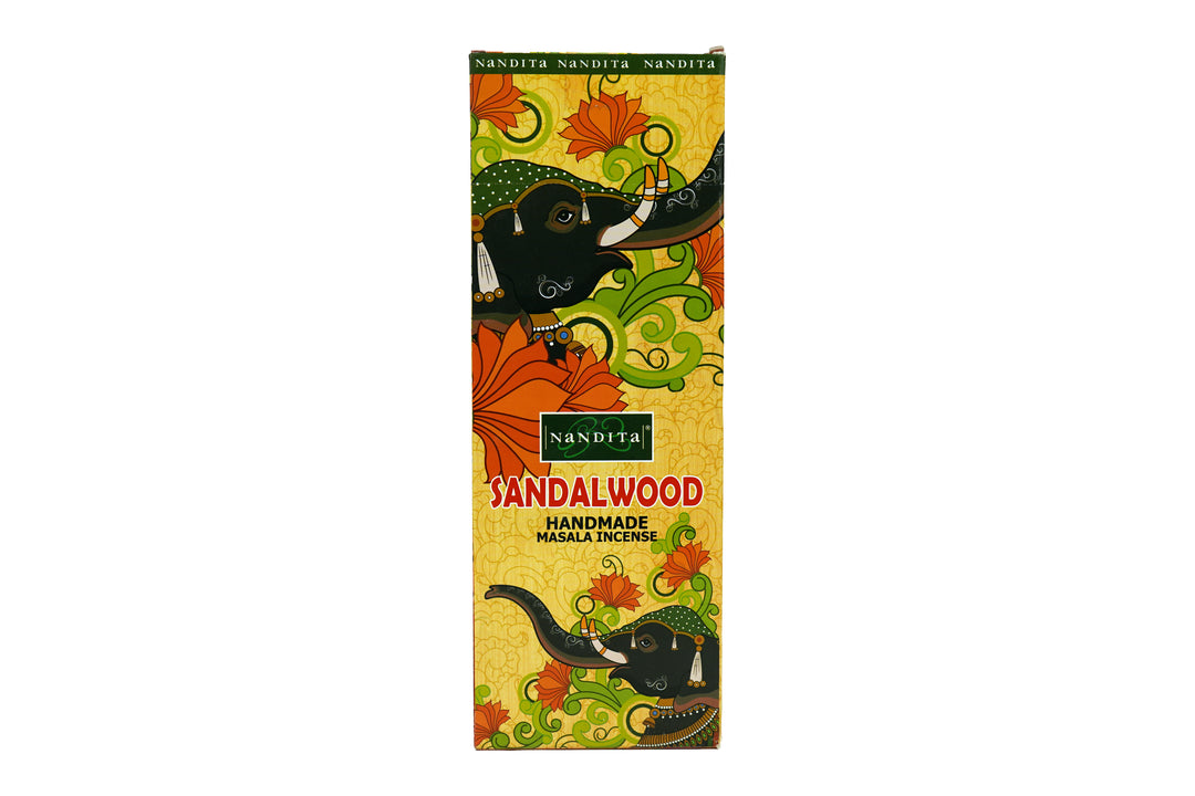 Nandita Sandalwood Incense Sticks | Total 120 Sticks | Free Ash Catcher