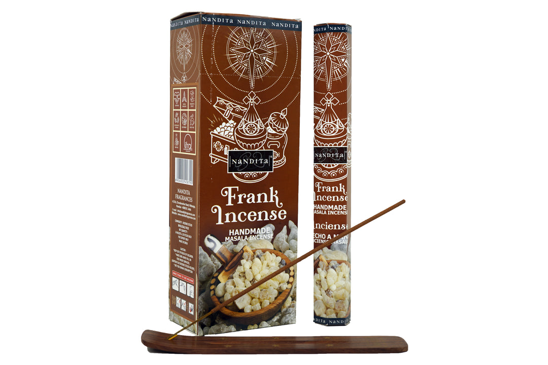 Nandita Frankincense Incense Sticks | Total 120 Sticks | Free Ash Catcher