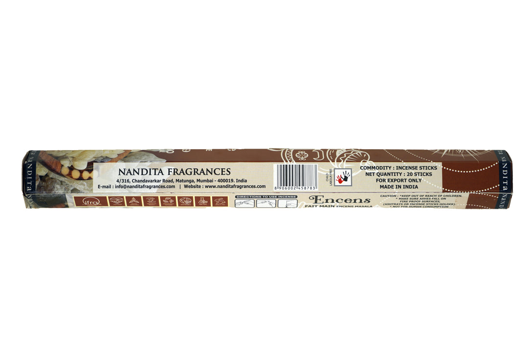 Nandita Frankincense Incense Sticks | Total 120 Sticks | Free Ash Catcher