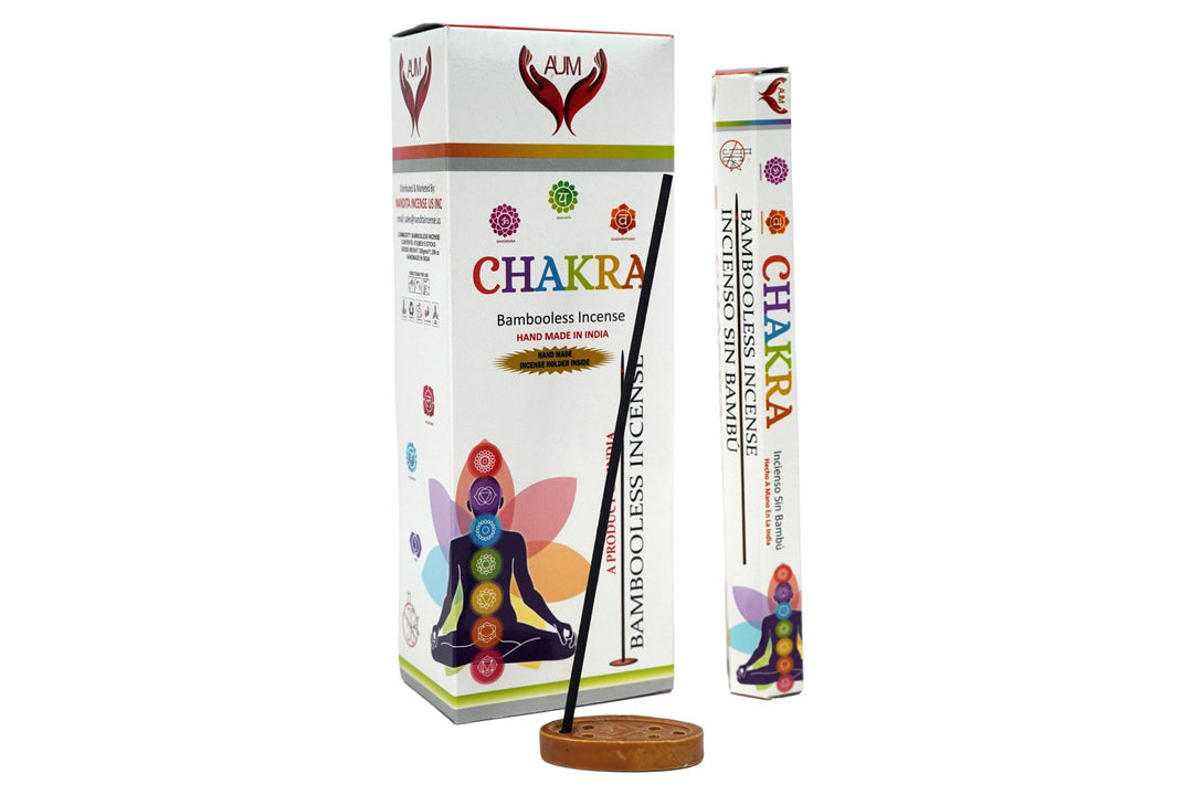 AUM Chakra Bambooless Hand Made Incense | Free Incense Holder | 90 Sticks - Incense Gallery