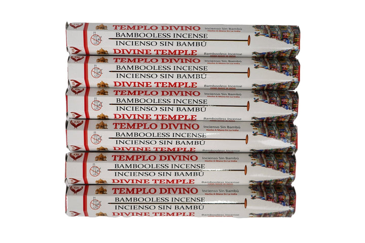 AUM Divine Temple Bambooless Hand Made Incense | Free Incense Holder | 90 Sticks - Incense Gallery