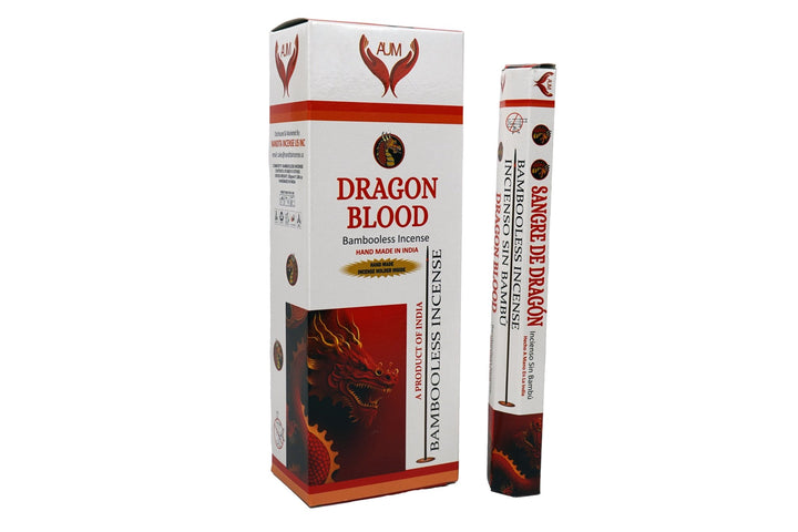 AUM Dragon Blood Bambooless Hand Made Incense | Free Incense Holder | 90 Sticks - Incense Gallery