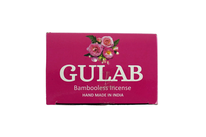 AUM Gulab Bambooless Hand Made Incense | Free Incense Holder | 90 Sticks - Incense Gallery