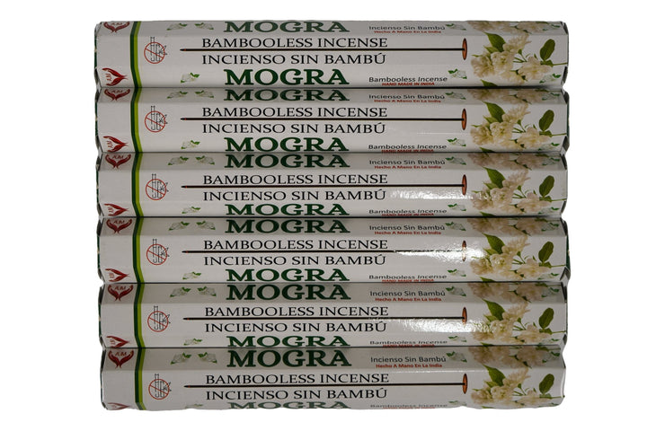 AUM Mogra Bambooless Hand Made Incense | Free Incense Holder | 90 Sticks - Incense Gallery