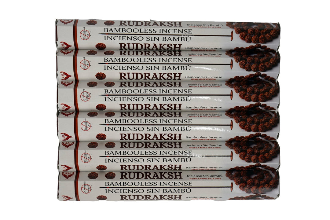 AUM Rudraksh Bambooless Handmade Incense Sticks | Free Incense Holder | 90 Sticks - Incense Gallery