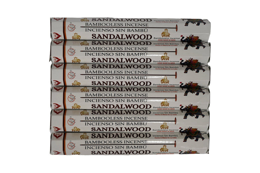 AUM Sandalwood Bambooless Hand Made Incense | Free Incense Holder | 90 Sticks - Incense Gallery