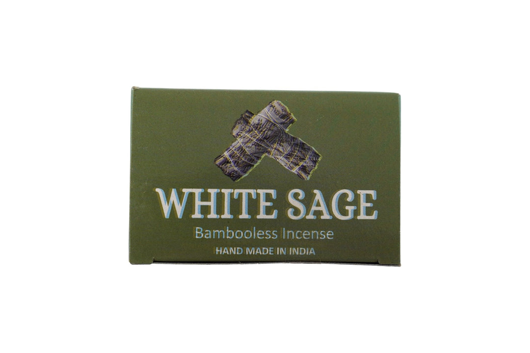 AUM White Sage Bambooless Hand Made Incense | Free Incense Holder | 90 Sticks - Incense Gallery