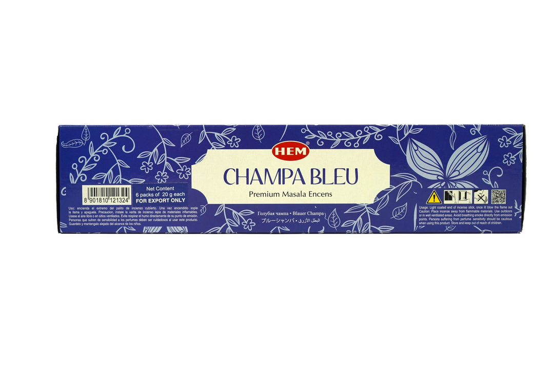 HEM Blue Champa Premium Masala Incense Sticks | 120 Sticks - Incense Gallery