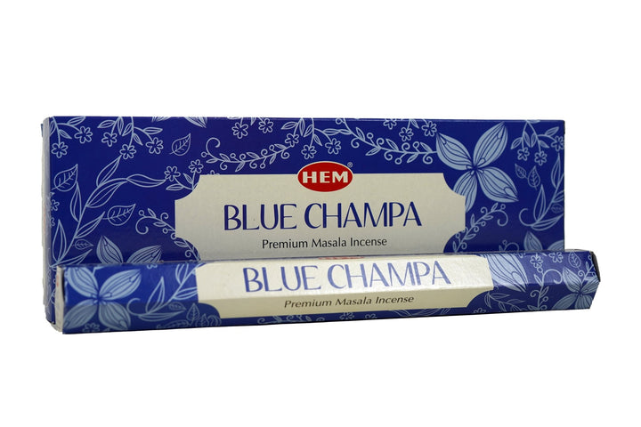 HEM Blue Champa Premium Masala Incense Sticks | 120 Sticks - box of 6 tubes-Incense Gallery