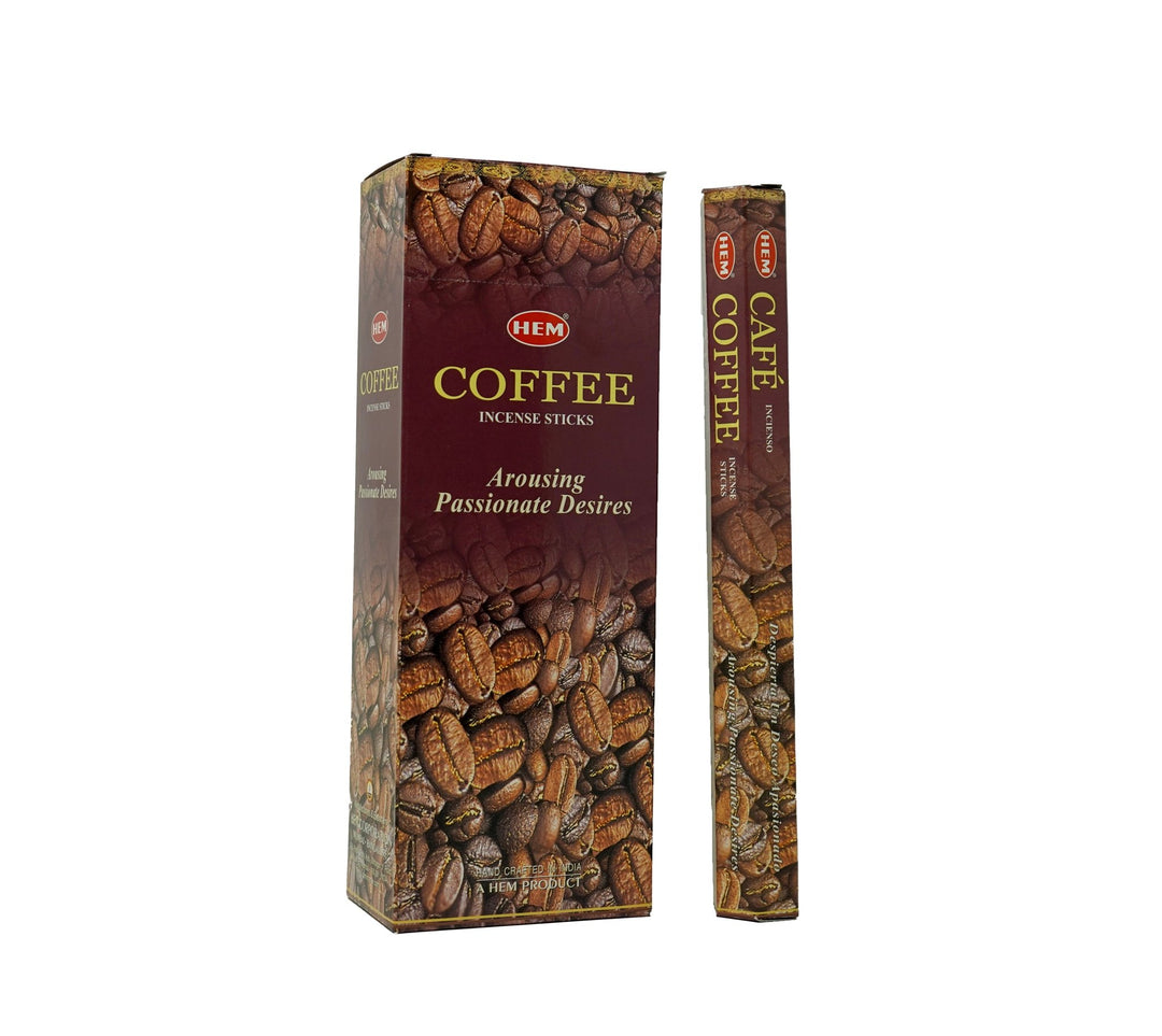 HEM Coffee Incense Sticks | 120 Sticks - Box of 6 Tubes -Incense Gallery