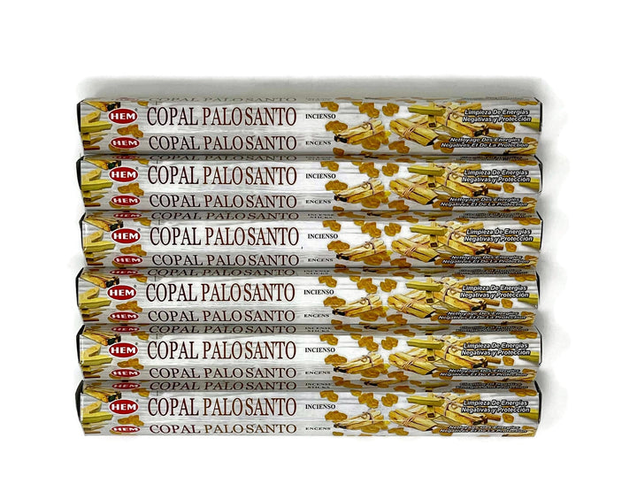 HEM Copal + Palo Santo Incense Sticks - 6 tubes out of the box - Total 120 Sticks - Incense Gallery