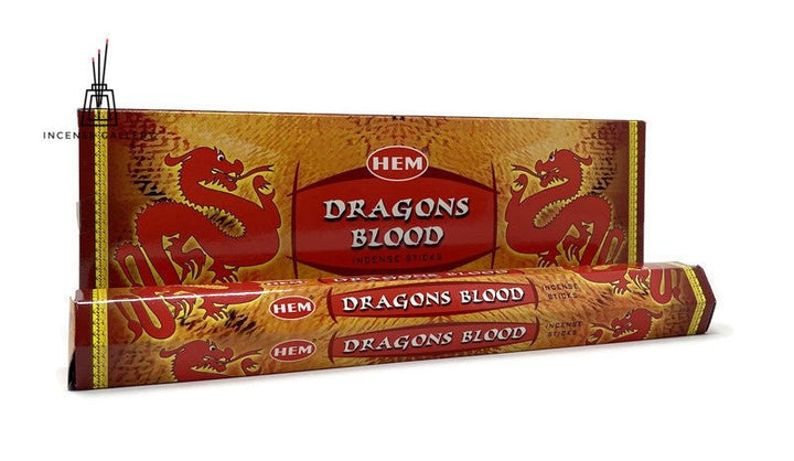 HEM Dragons Blood Incense Sticks- Box of 6 Tubes- 120 Sticks - Incense Gallery