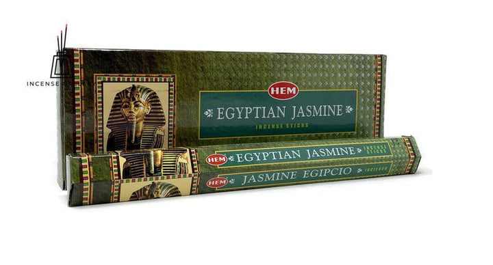 HEM Egyptian Jasmine Incense Sticks - Pack of 6 Tubes - 120 Sticks - Incense Gallery