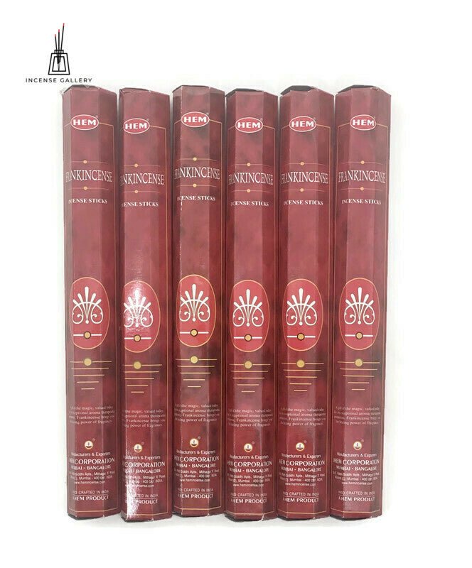 HEM Frankincense Incense Sticks - 6 tubes- 120 Sticks - Incense Gallery