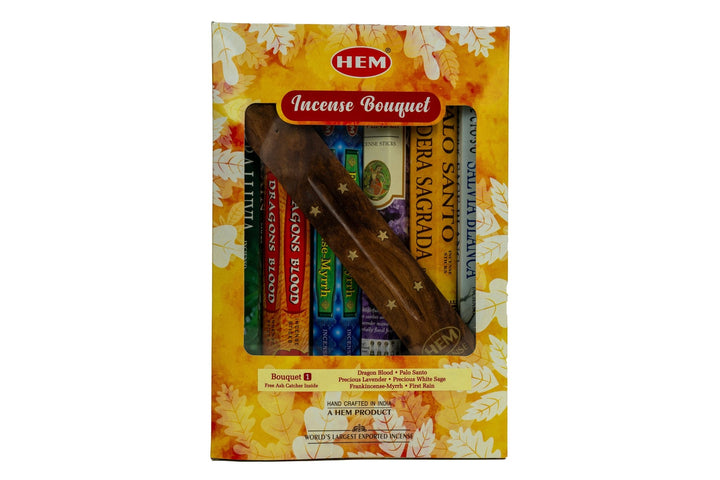 HEM Incense Bouquet of Assorted Fragrances #1 & Free Holder | 120 Sticks - Incense Gallery