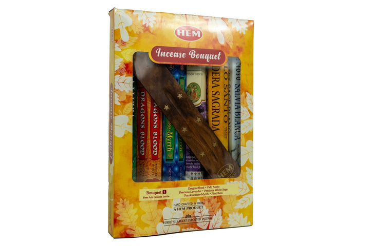 HEM Incense Bouquet of Assorted Fragrances #1 & Free Holder | 120 Sticks - Incense Gallery