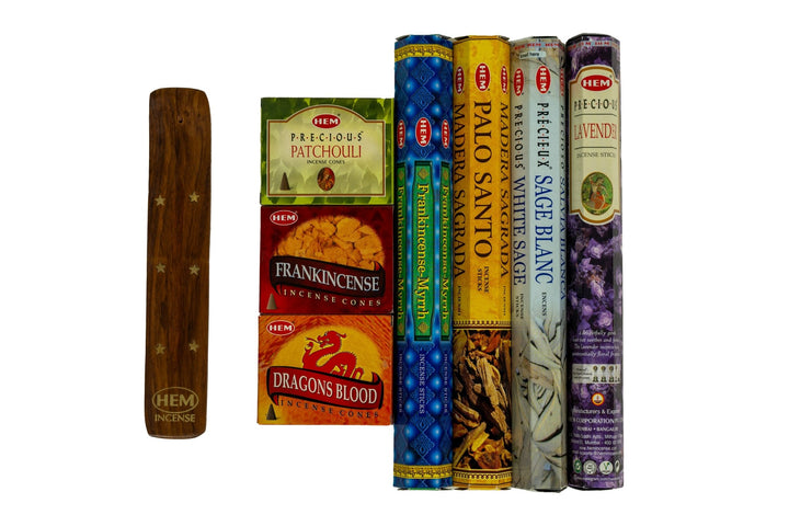 HEM Incense Bouquet of Assorted Fragrances #6 & Free Holder | 120 Sticks - Incense Gallery