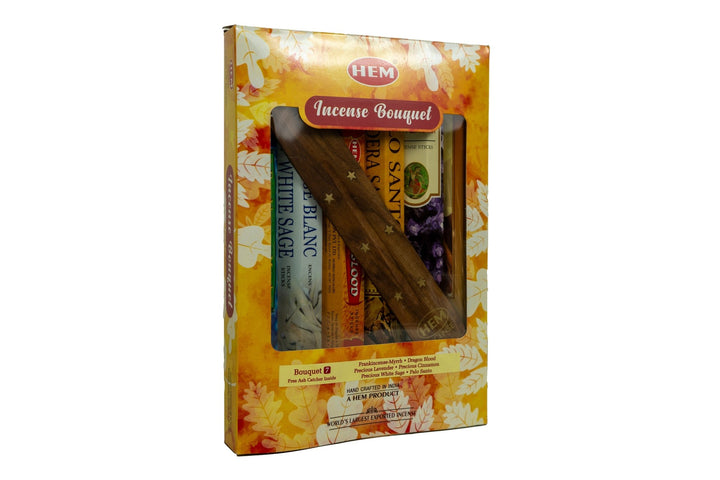 HEM Incense Bouquet of Assorted Fragrances #7 & Free Holder | 120 Sticks - Incense Gallery