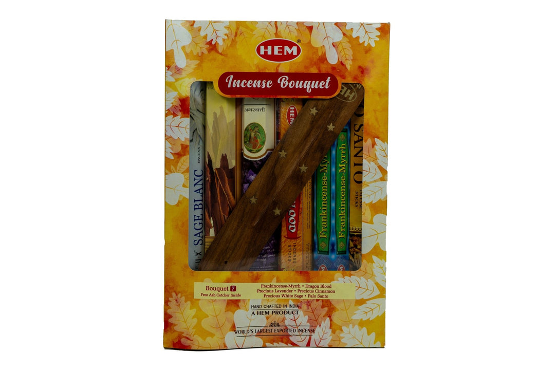 HEM Incense Bouquet of Assorted Fragrances #7 & Free Holder | 120 Sticks - Incense Gallery