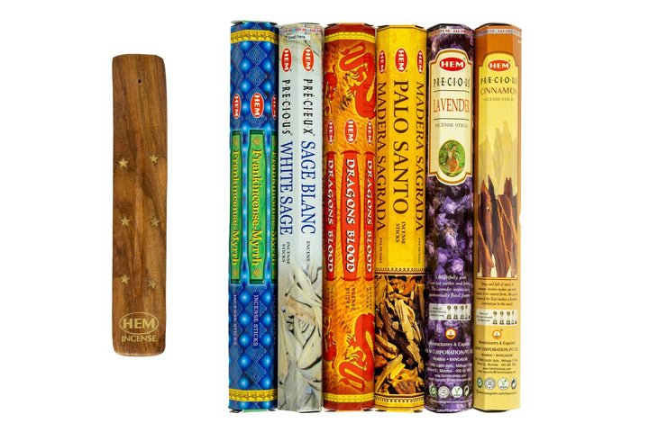 HEM Incense Bouquet of Assorted Fragrances #7 & Free Holder | 120 Sticks - Incense Gallery