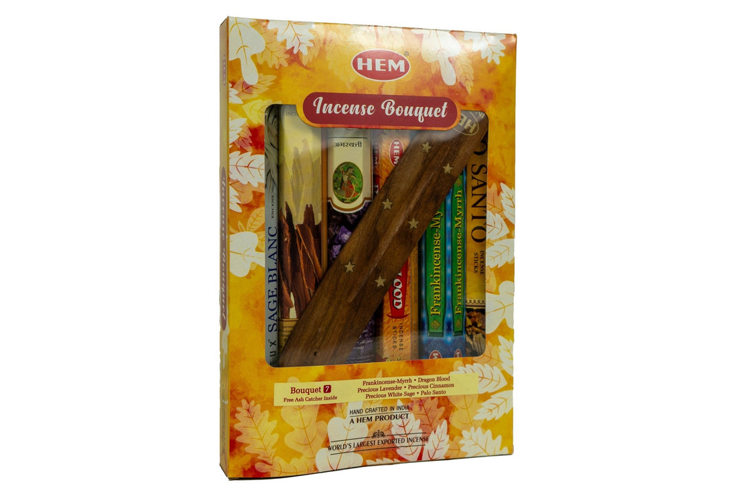 HEM Incense Bouquet of Assorted Fragrances #7 & Free Holder | 120 Sticks - Incense Gallery