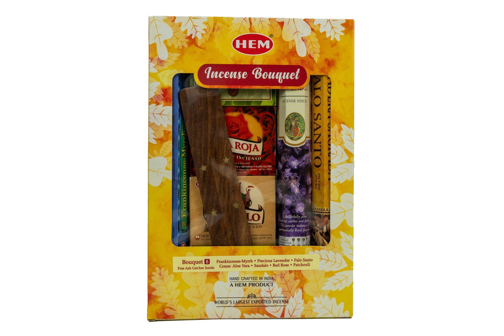 HEM Incense Bouquet of Assorted Fragrances #8 & Free Holder | 120 Sticks - Incense Gallery