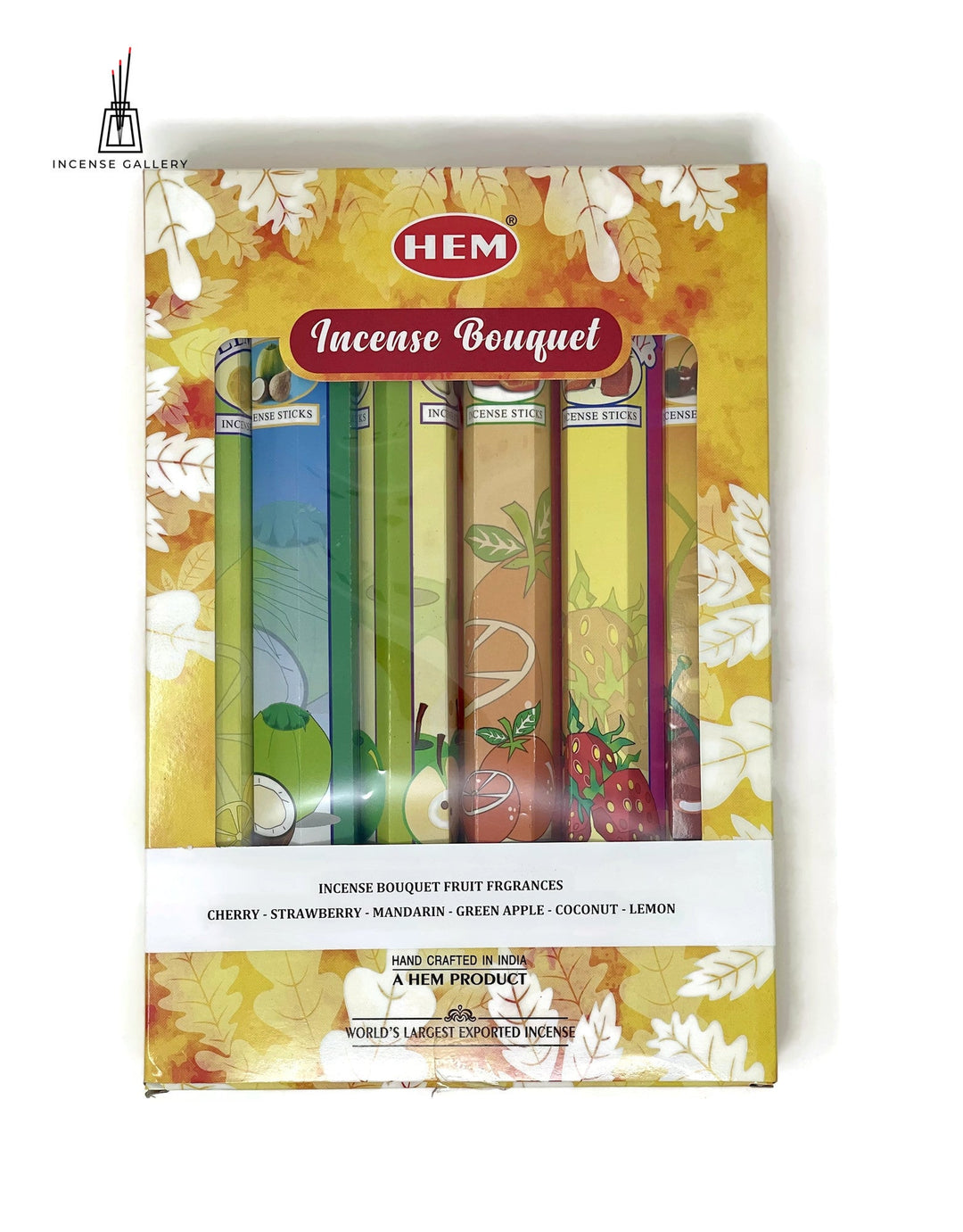 HEM Incense Bouquet of Assorted Fruit Fragrances | 120 Sticks - Incense Gallery