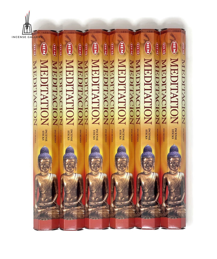 HEM Meditation Incense sticks | 120 Sticks - 6 tubes out of the box -Incense Gallery