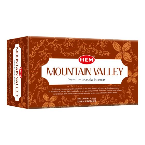 HEM Mountain Valley Premium Masala Incense Sticks -box of 12 packs -Incense Gallery