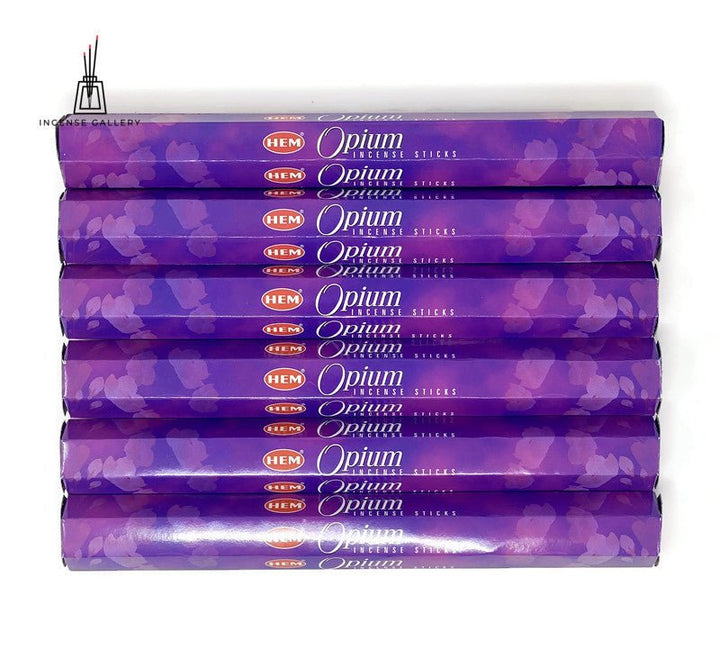 HEM Opium Incense Sticks - 6 tubes - 120 Sticks - Incense Gallery