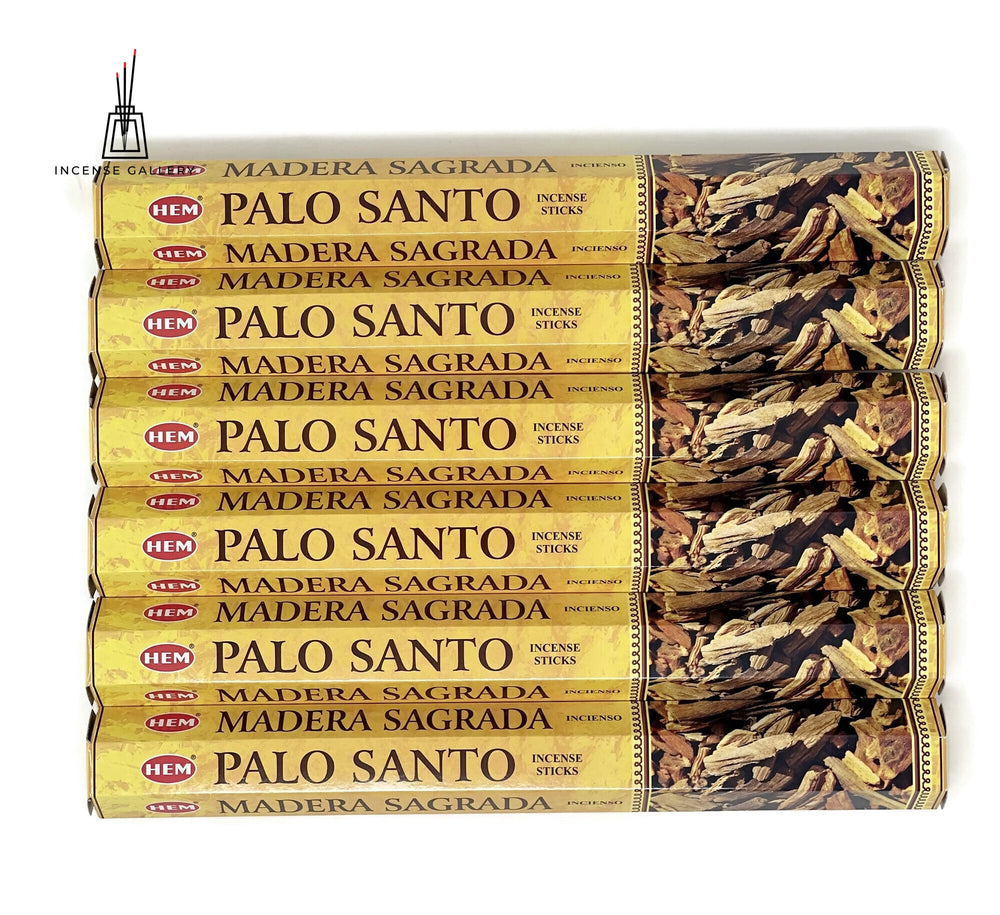 HEM Palo Santo Incense Sticks - 6 tubes- 120 Sticks - Incense Gallery