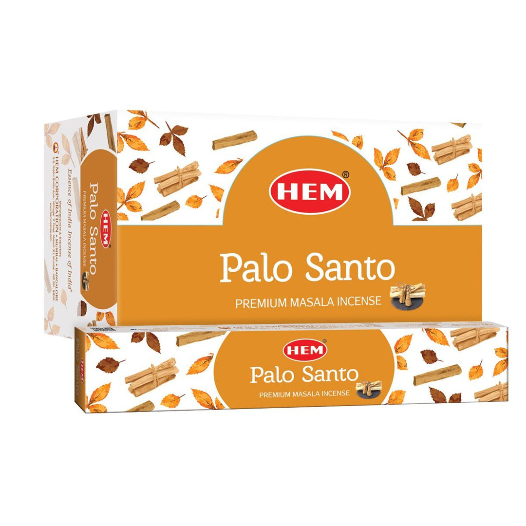 HEM Palo Santo Masala Incense Sticks | Box of 12 Packs - 15 Grams Each - Incense Gallery