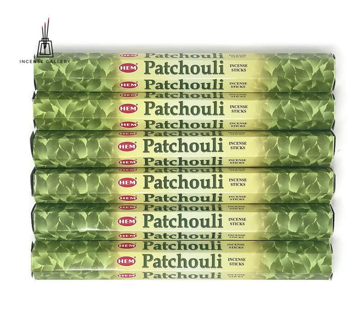 HEM Patchouli Incense sticks | 120 Sticks - 6 tubes open -Incense Gallery