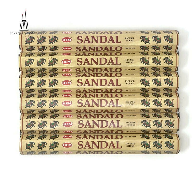 HEM Sandal Incense Sticks - 6 tubes - 120 Sticks - Incense Gallery