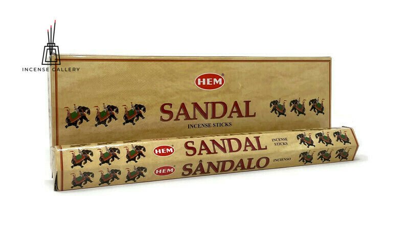 HEM Sandal Incense Sticks - box of 6 tubes- 120 Sticks - Incense Gallery