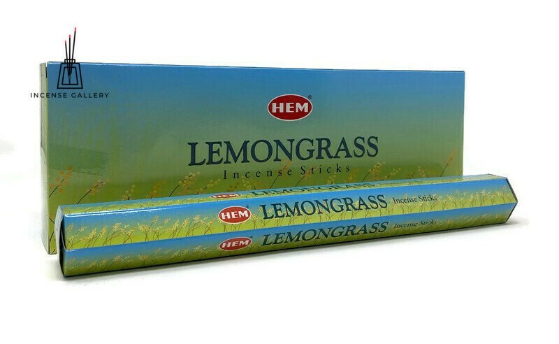 HEM Lemongrass Incense Sticks - box of 6 tubes - 120 Sticks - Incense Gallery