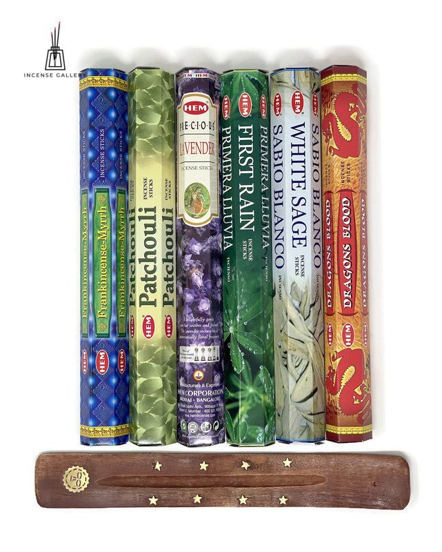 Six Most Popular Incense Sticks With Free Burner | 120 Sticks - Incense Gallery