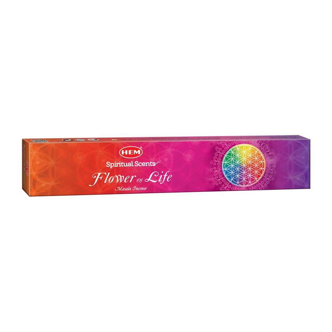 Spiritual Scents Flower of Life Masala Incense Sticks | Box of 12 Packs - 15 Grams Each - Incense Gallery