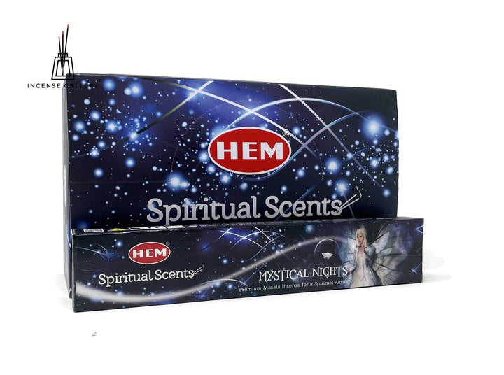 Spiritual Scents Mystical Night Masala Incense Sticks | Box of 12 Packs - 15 Grams Each - Incense Gallery