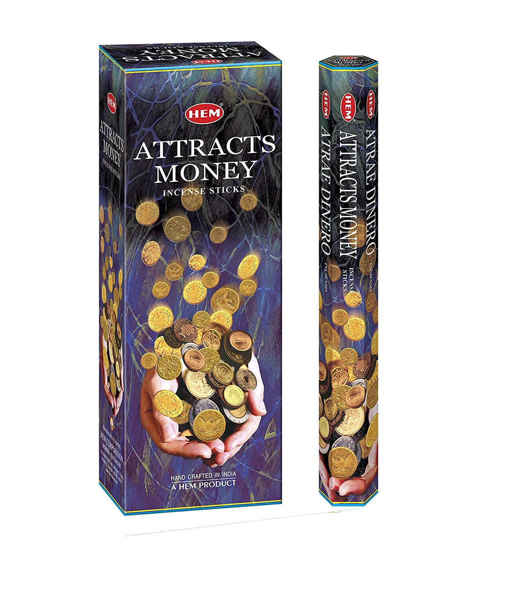 Wholesale HEM Attracts Money Incense Sticks | 1 Case (48 Boxes - 120 Sticks Each) - Incense Gallery