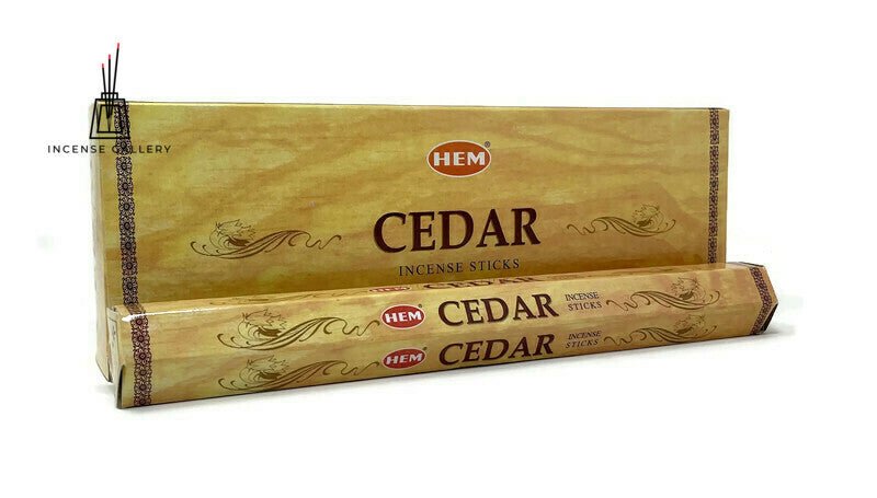 Wholesale HEM Cedar Incense Sticks | 1 Case (48 Boxes - 120 Sticks Each) - Incense Gallery