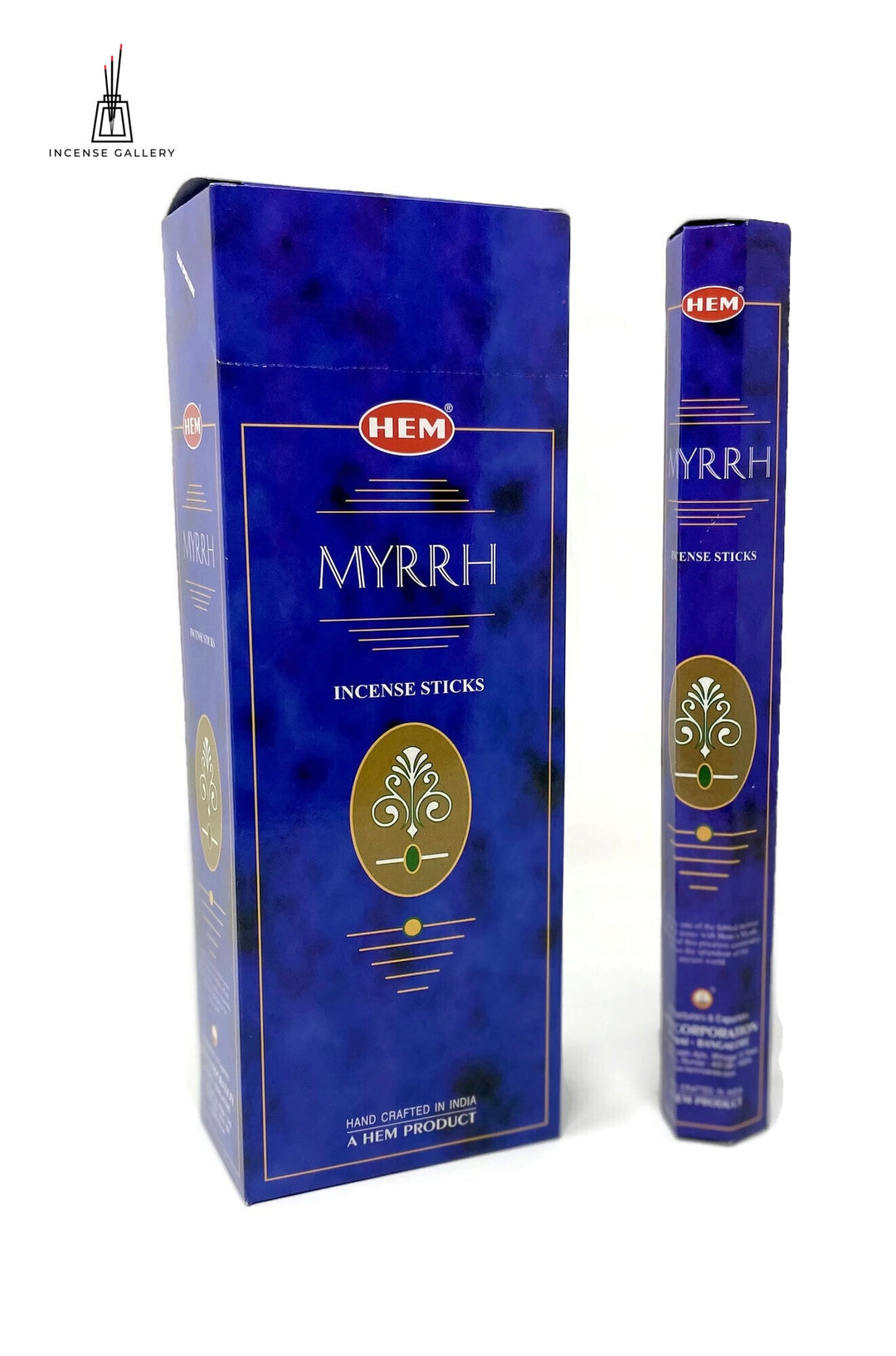 Wholesale HEM Myrrh Incense Sticks | 1 Case (48 Boxes - 120 Sticks Each) - Incense Gallery