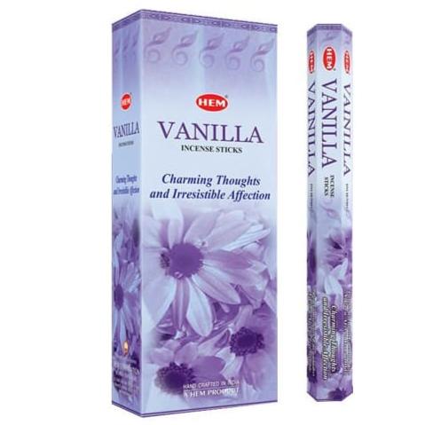 Wholesale HEM Vanilla Incense Sticks | 1 Case (48 Boxes - 120 Sticks Each) - Incense Gallery