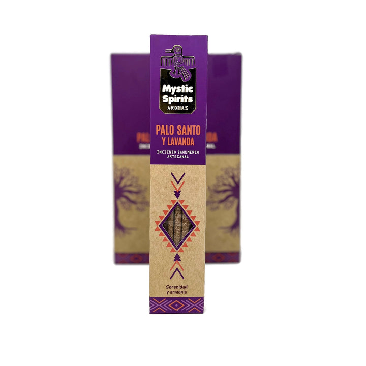 Mystic Spirits Aroma - Palo Santo & Lavender  Smudge Incense Sticks - Spanish-box