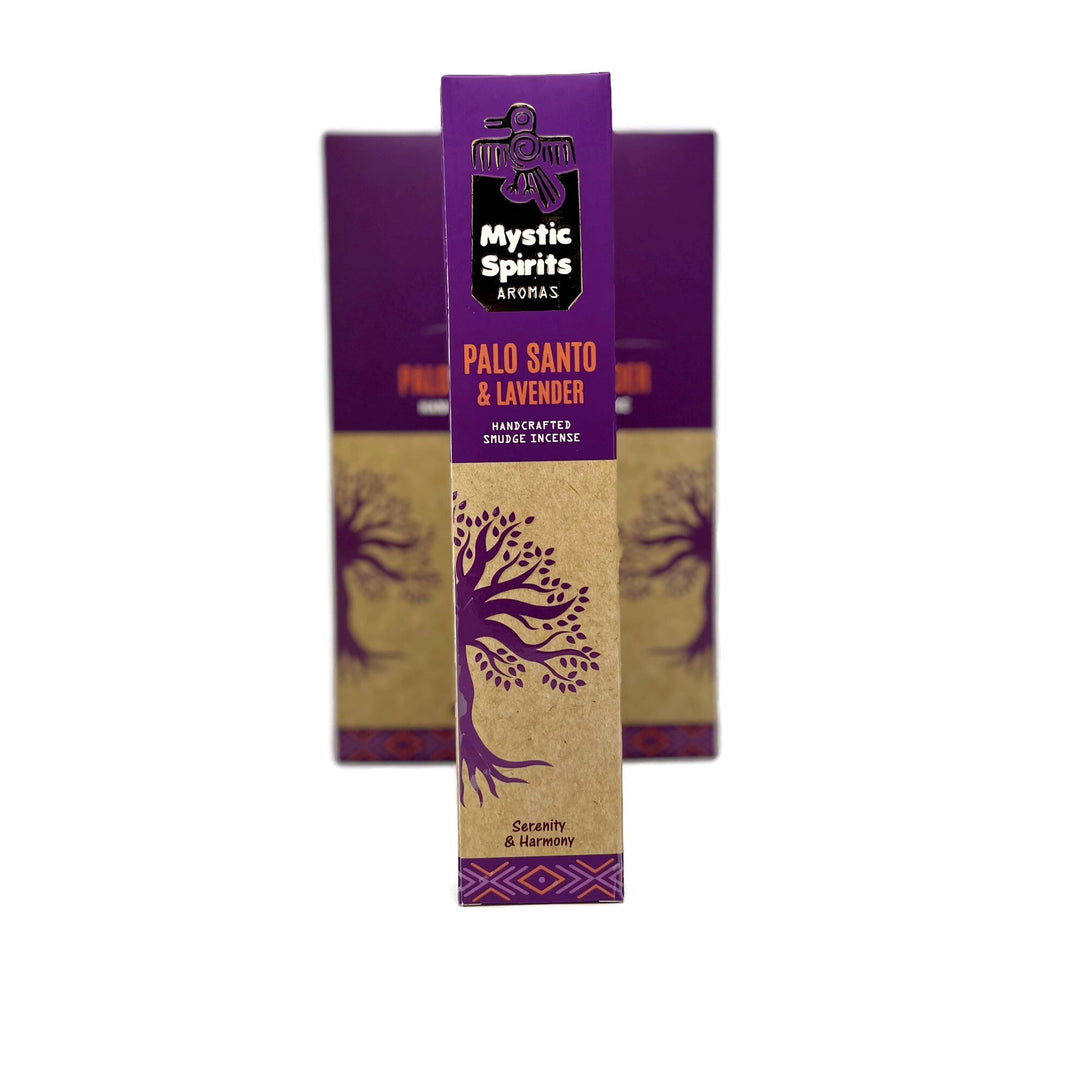 Mystic Spirits Aroma - Palo Santo & Lavender Handcrafted Smudge Incense Sticks - Incense Gallery