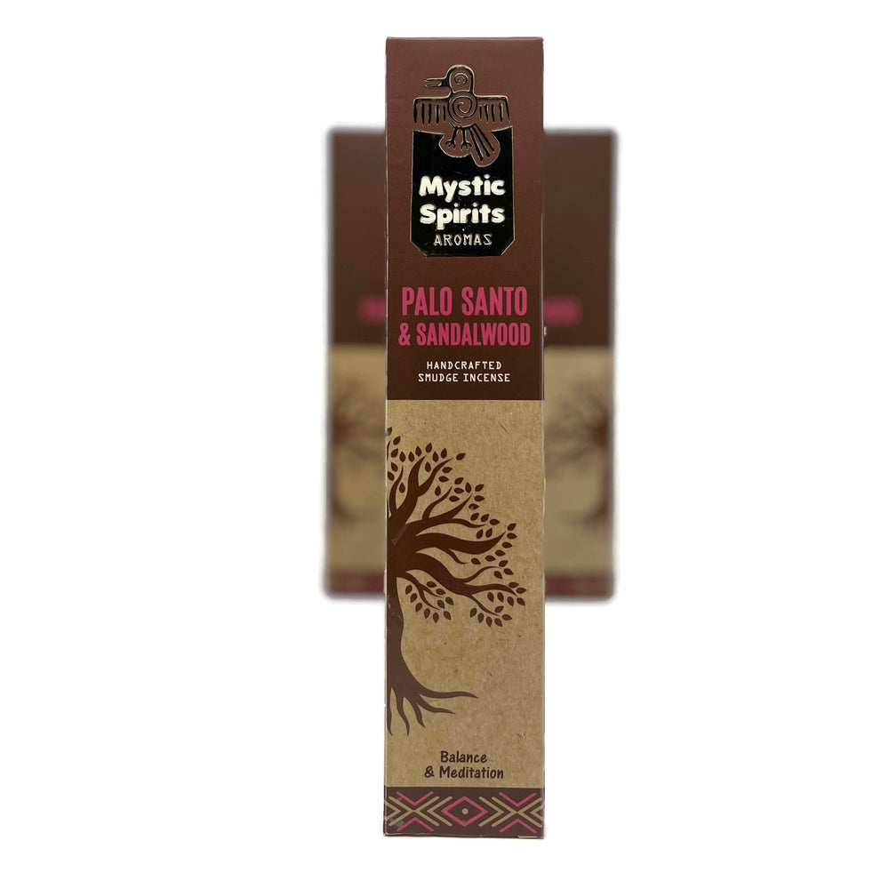 Mystic Spirits Aroma - Palo Santo & Sandalwood Handcrafted Smudge Incense Sticks - Incense Gallery